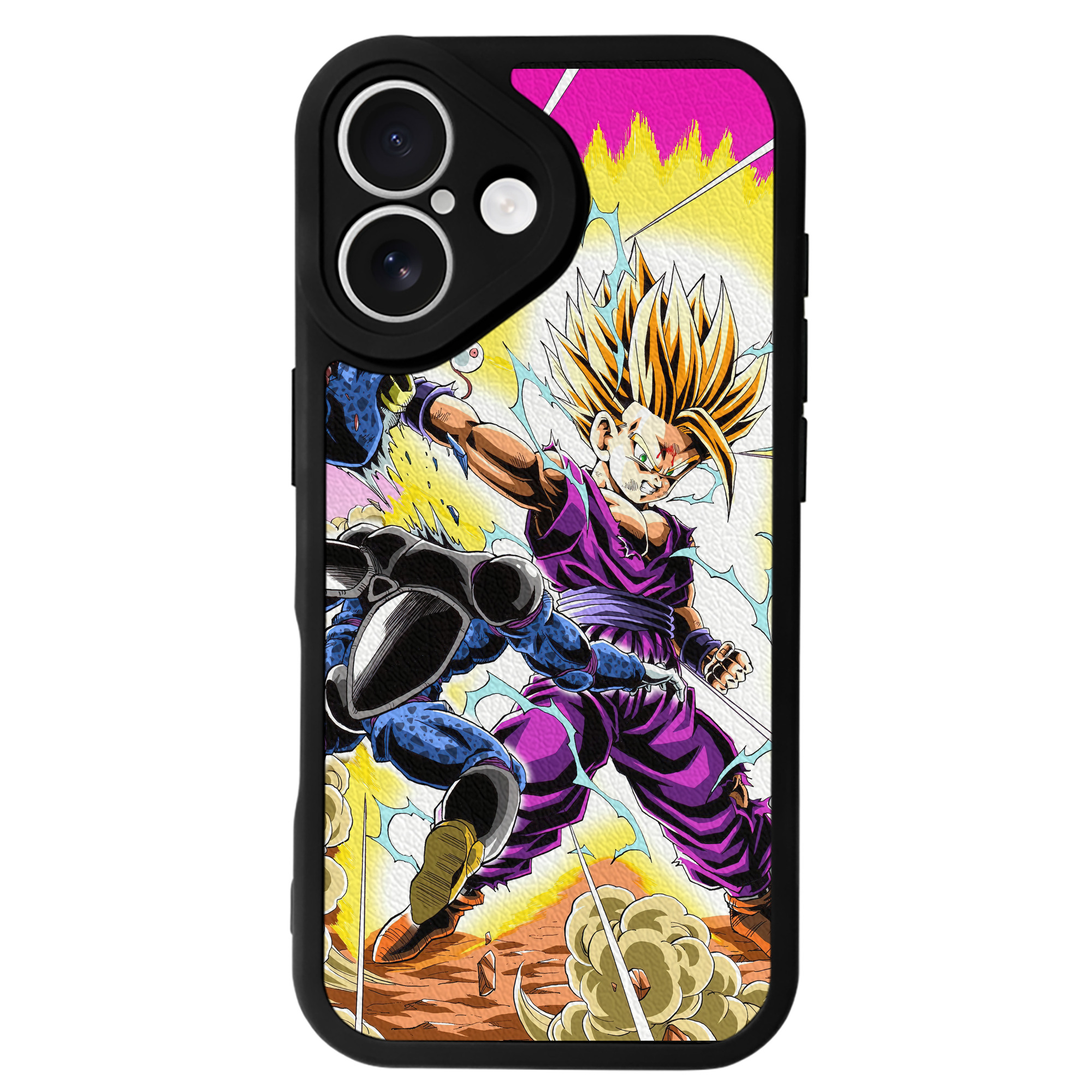 （画像用） ドラゴンボール DRAGON BALL 【iPhone 16シリーズ対応】シリコンスマホケース（レザー調） 材質：シリコン
